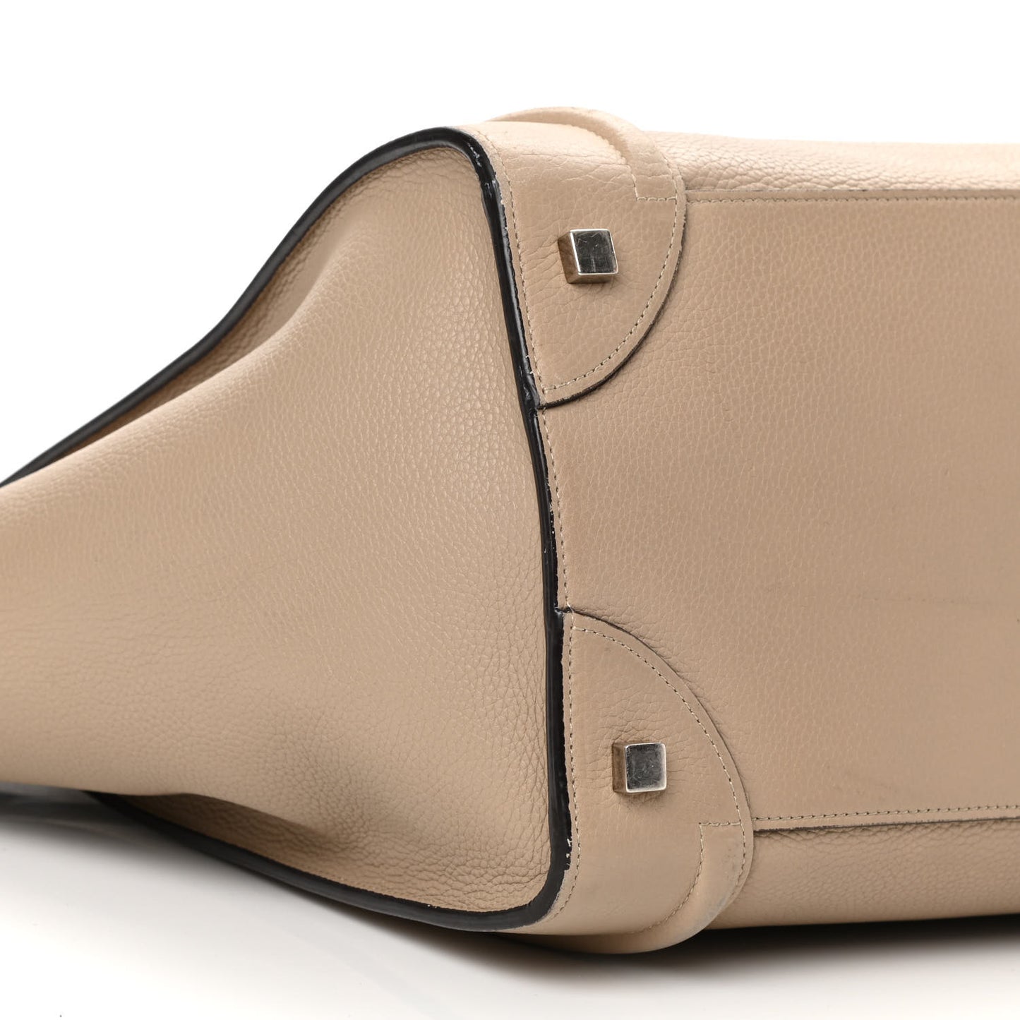 Drummed Calfskin Mini Luggage Dune