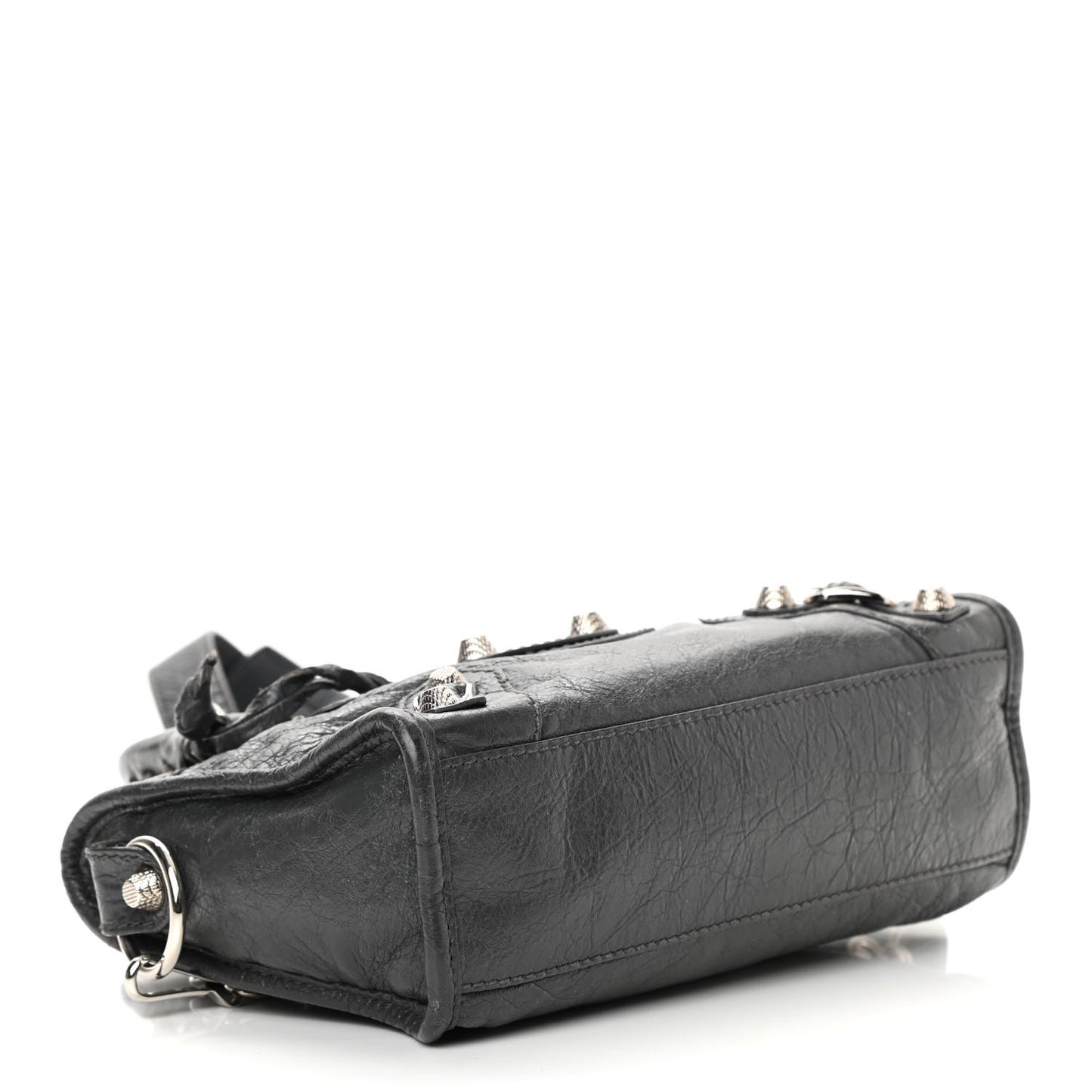 Agneau Giant 12 Silver Hardware Mini City Gris Fossile