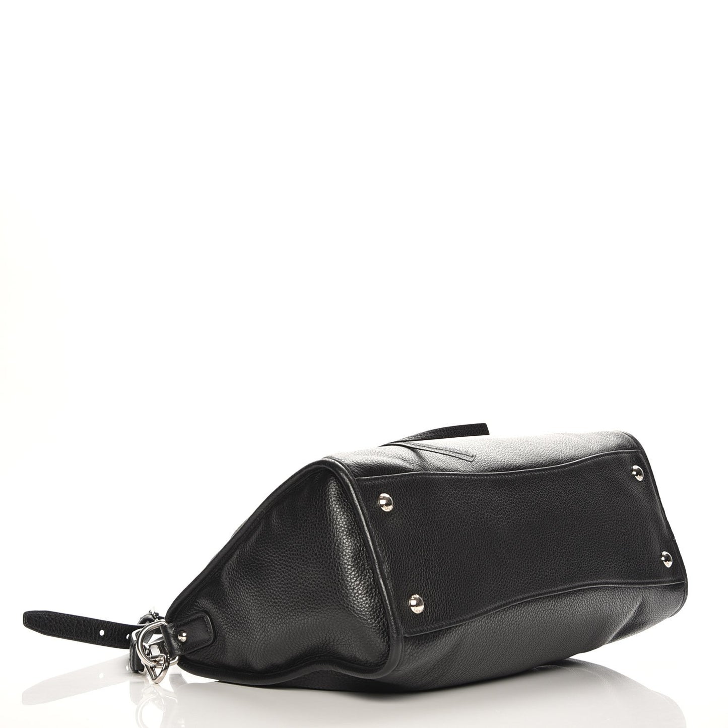 Vitello Daino Shopping Satchel Black