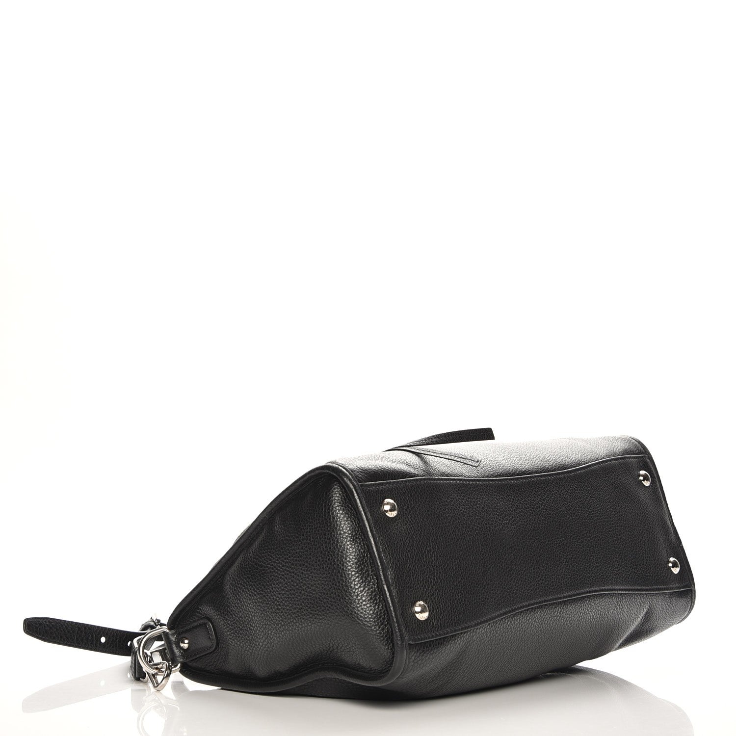 Prada Vitello Daino Shopping Satchel Black 5 of 9