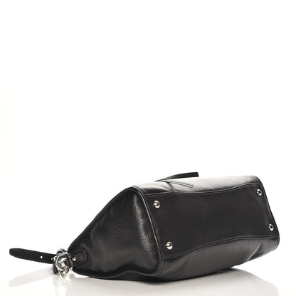 Prada Vitello Daino Shopping Satchel Black 5 of 9