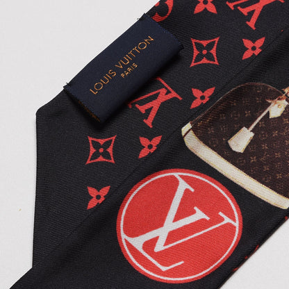 Louis Vuitton Silk Monogram Tribute To Alma BB Bandeau Black 3 of 5