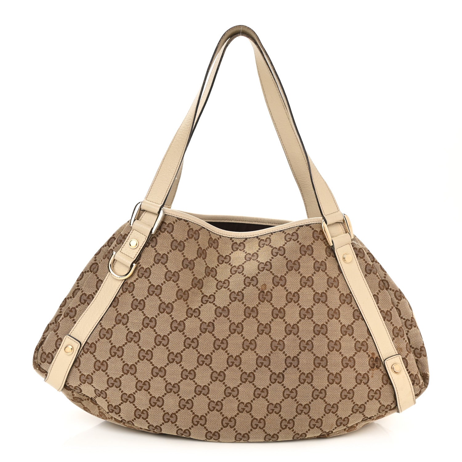Gucci Monogram Medium Abbey Shoulder Bag Off White 1 of 12