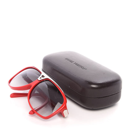 Louis Vuitton Acetate Evidence Sunglasses Z0286E Red 8 of 8