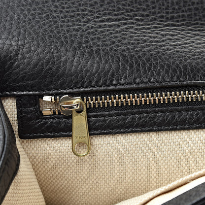 Gucci Pebbled Calfskin Medium Soho Clutch Black 8 of 8