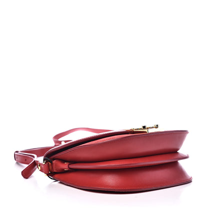 MCM Suede Calfskin Trisha Small Shoulder Bag Red 4 of 9