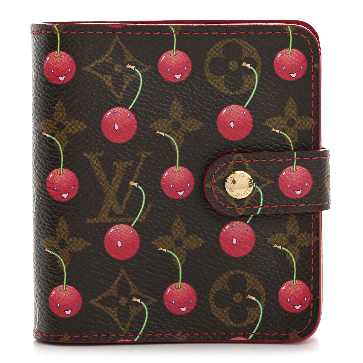 Louis Vuitton Monogram Cerises Compact Zipped Wallet 1 of 9