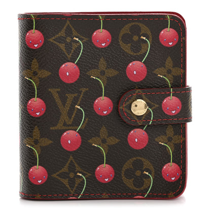 Louis Vuitton Monogram Cerises Compact Zipped Wallet 1 of 9