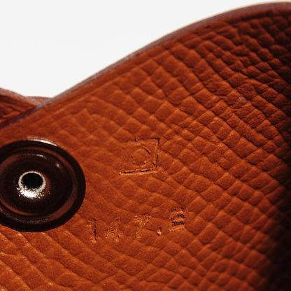 Hermes Epsom Calvi Card Case Gold 6 of 7