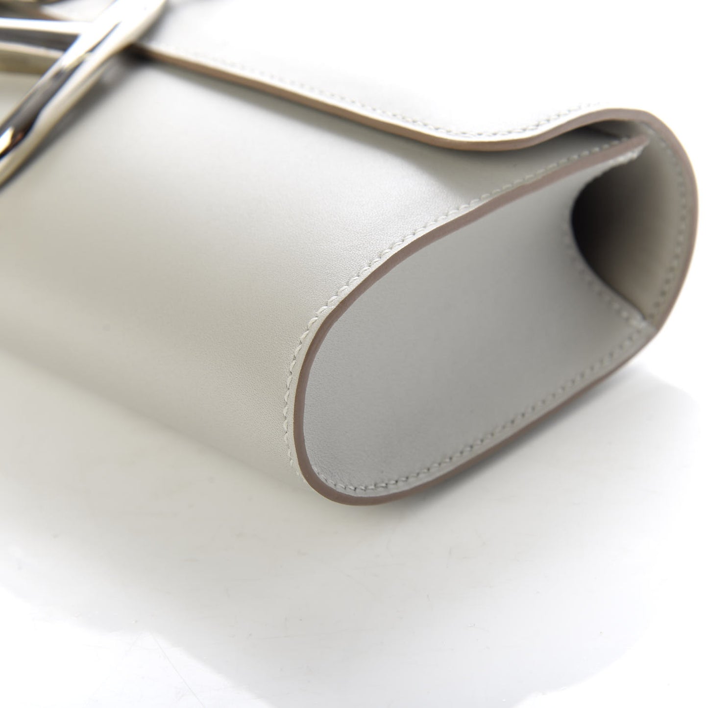 Tadelakt Egee Clutch Gris Perle