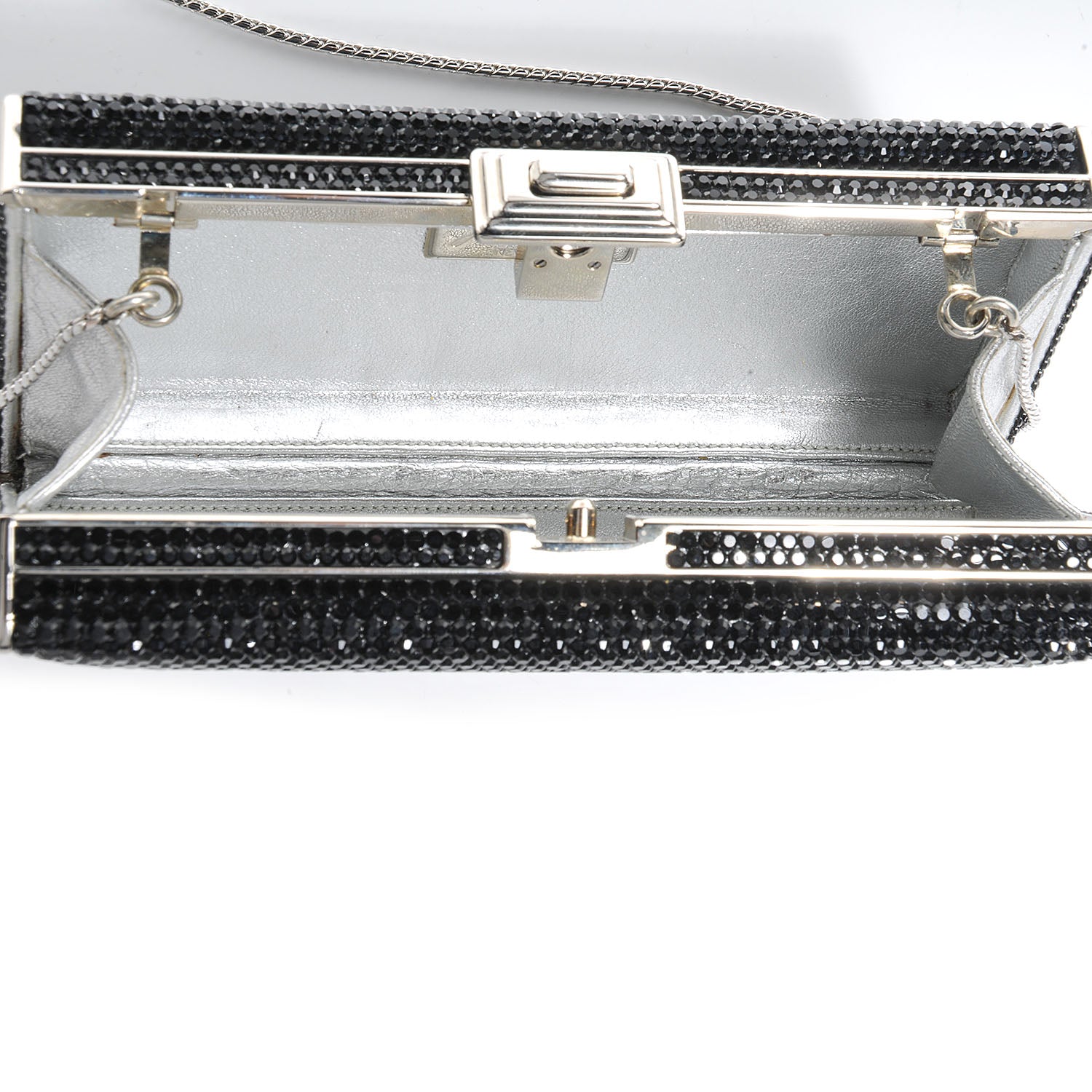Judith Leiber Crystal MinaudiÃ¨re Clutch Black 6 of 6