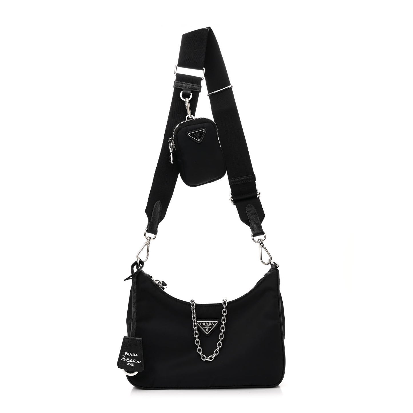 Nylon Re-Edition 2005 Shoulder Bag Black