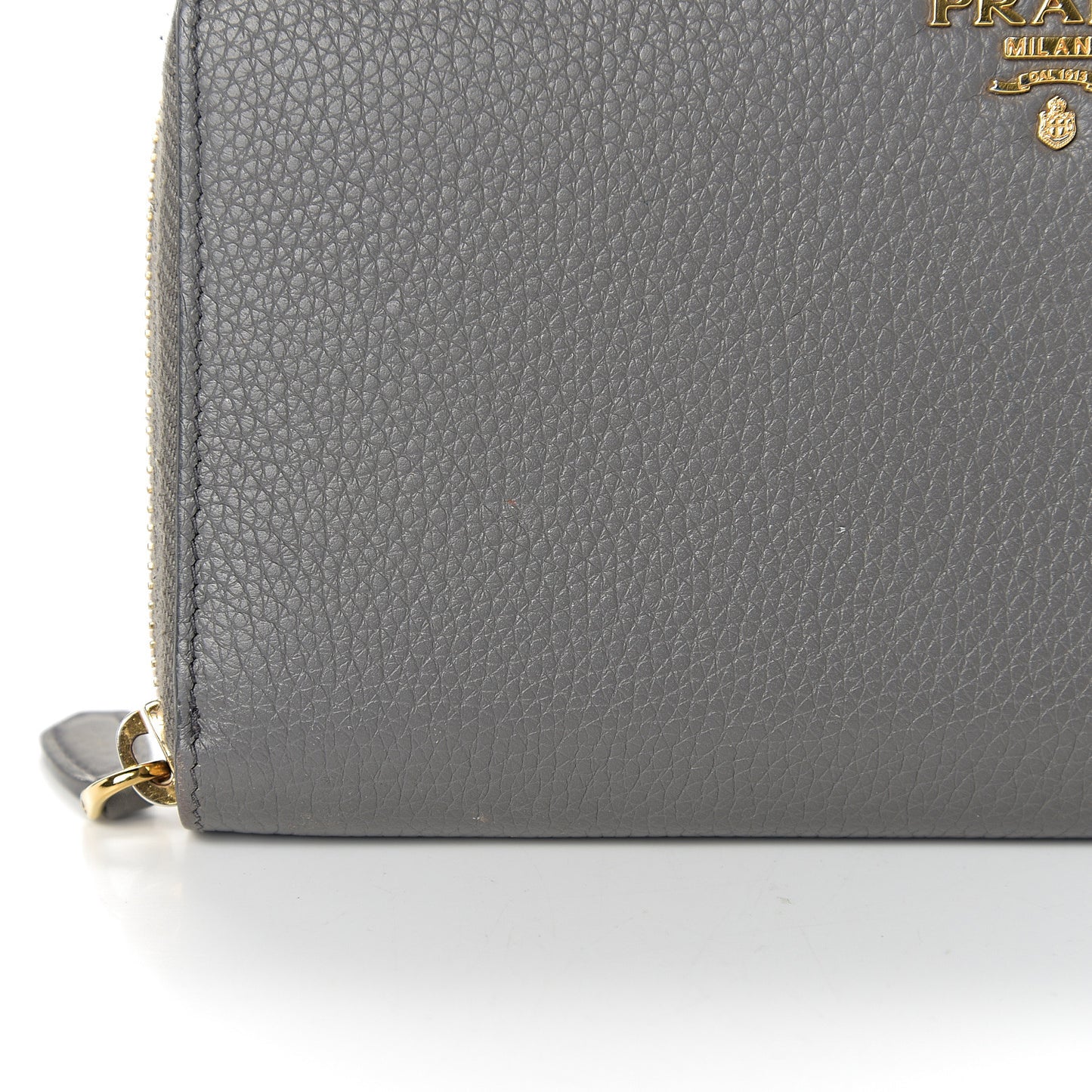 Vitello Daino Zip Around Wallet Marmo Cobalto