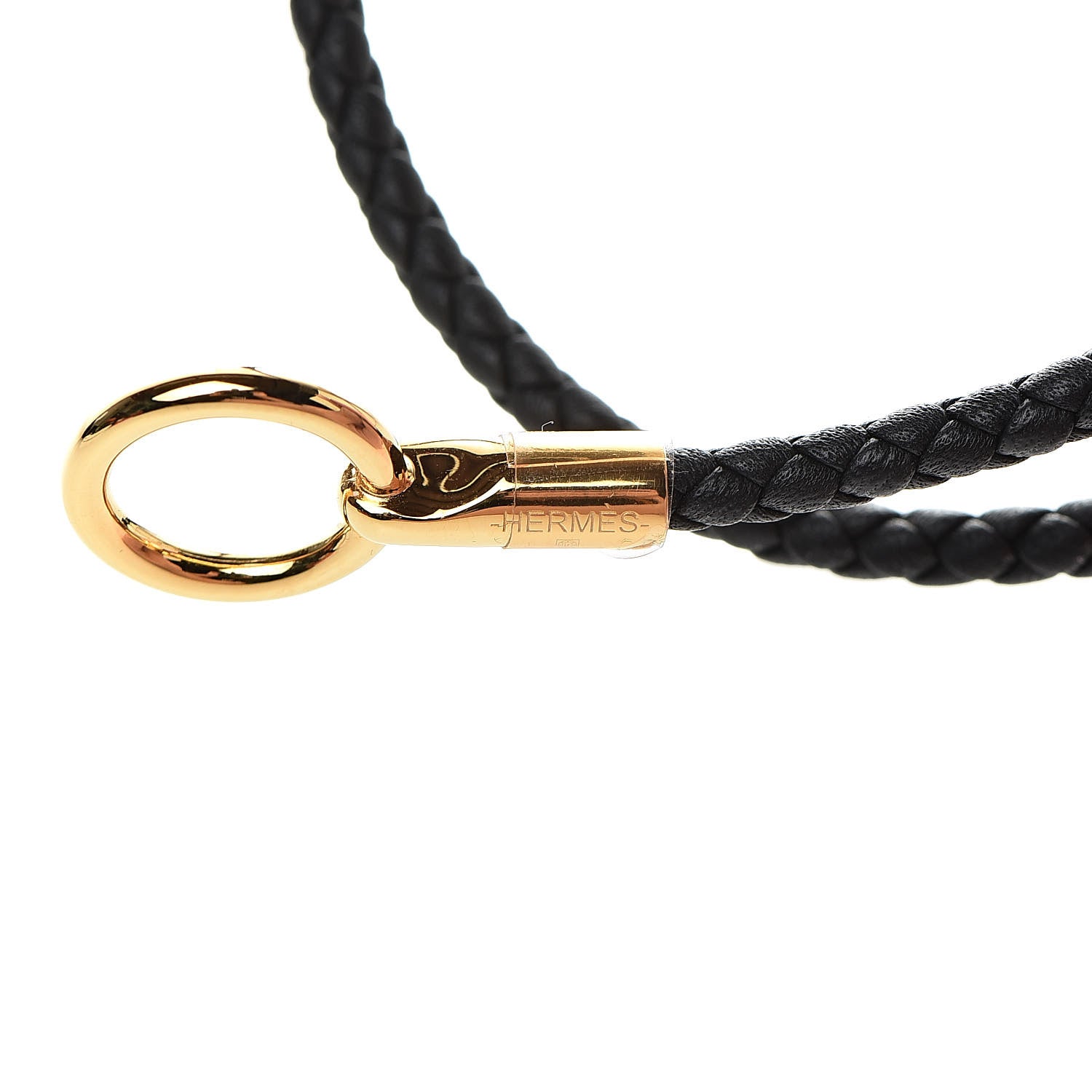 Hermes Swift Double Tour Glenan Bracelet T2 Black 4 of 6