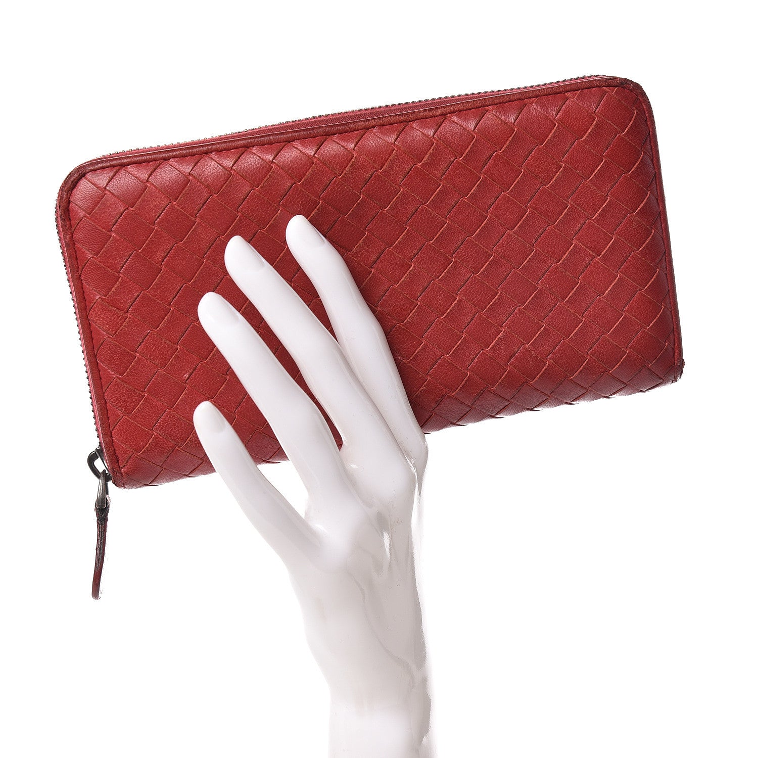 Bottega Veneta Nappa Intrecciato Zip Around Wallet 2 of 16