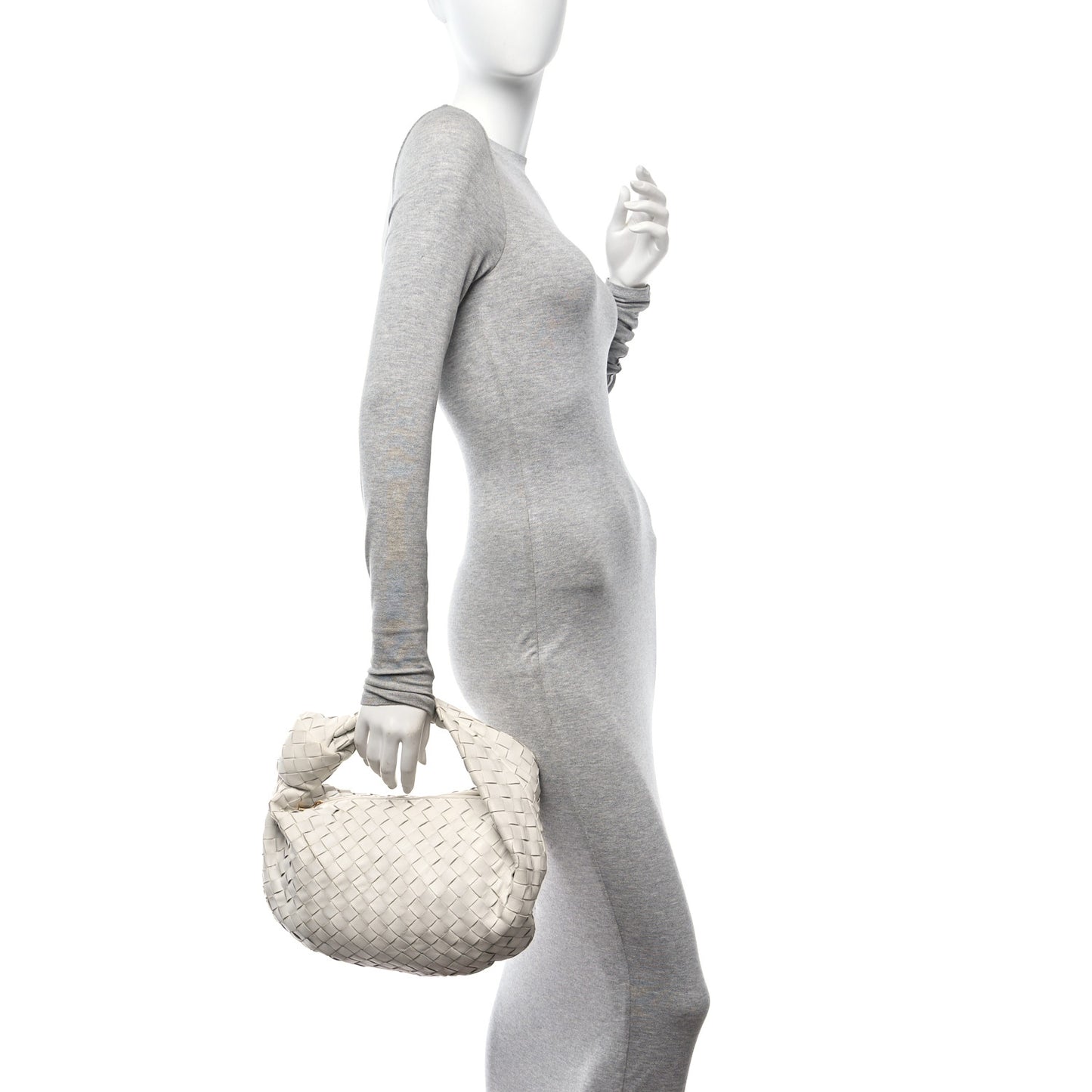 Nappa Intrecciato Teen Jodie Hobo White
