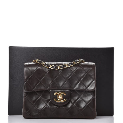 Chanel Lambskin Quilted Mini Square Flap Brown 8 of 8