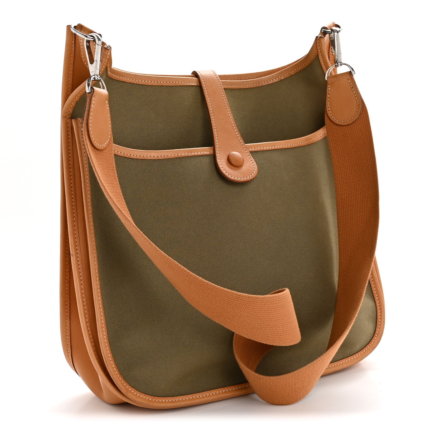 Hermes Chamonix Natural Vert Miliatire Evelyne II GM Chartreuse 3 of 13