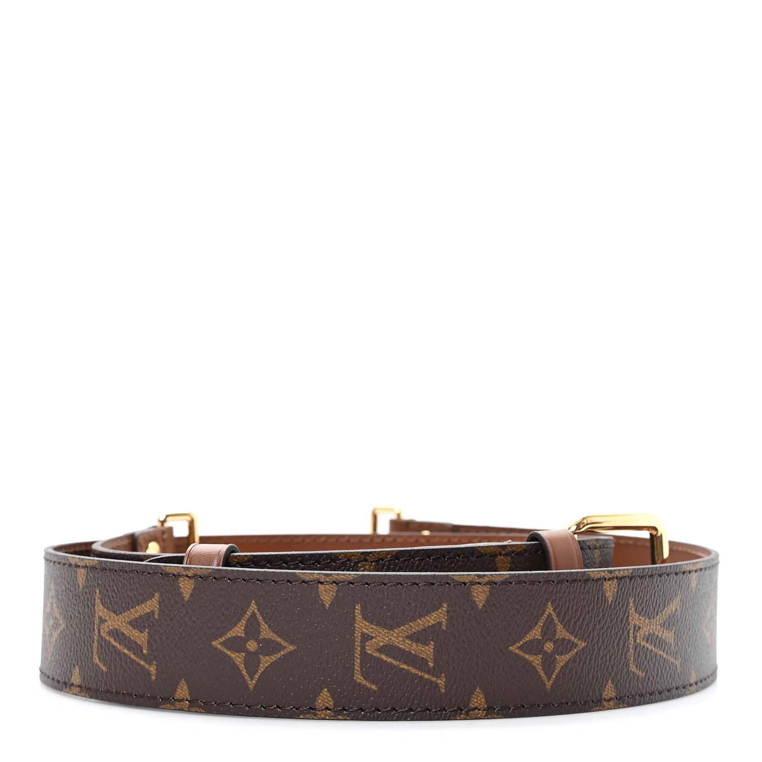 Louis Vuitton Monogram Adjustable Papillon Shoulder Strap Brown 2 of 3
