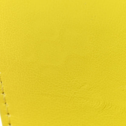 Balenciaga Shiny Calfskin Crocodile Embossed Hourglass Stretch Sling Shoulder Bag Yellow 12 of 15