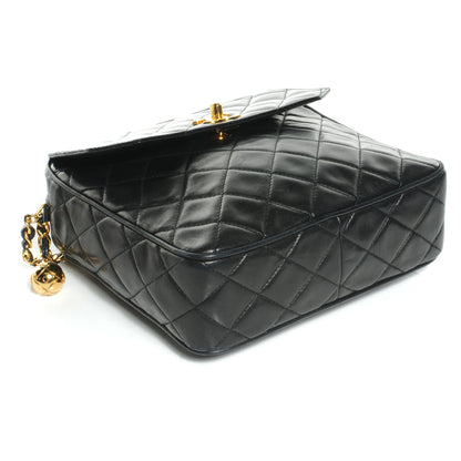 Chanel Lambskin Quilted Flap Shoulder Bag Black 4 of 9