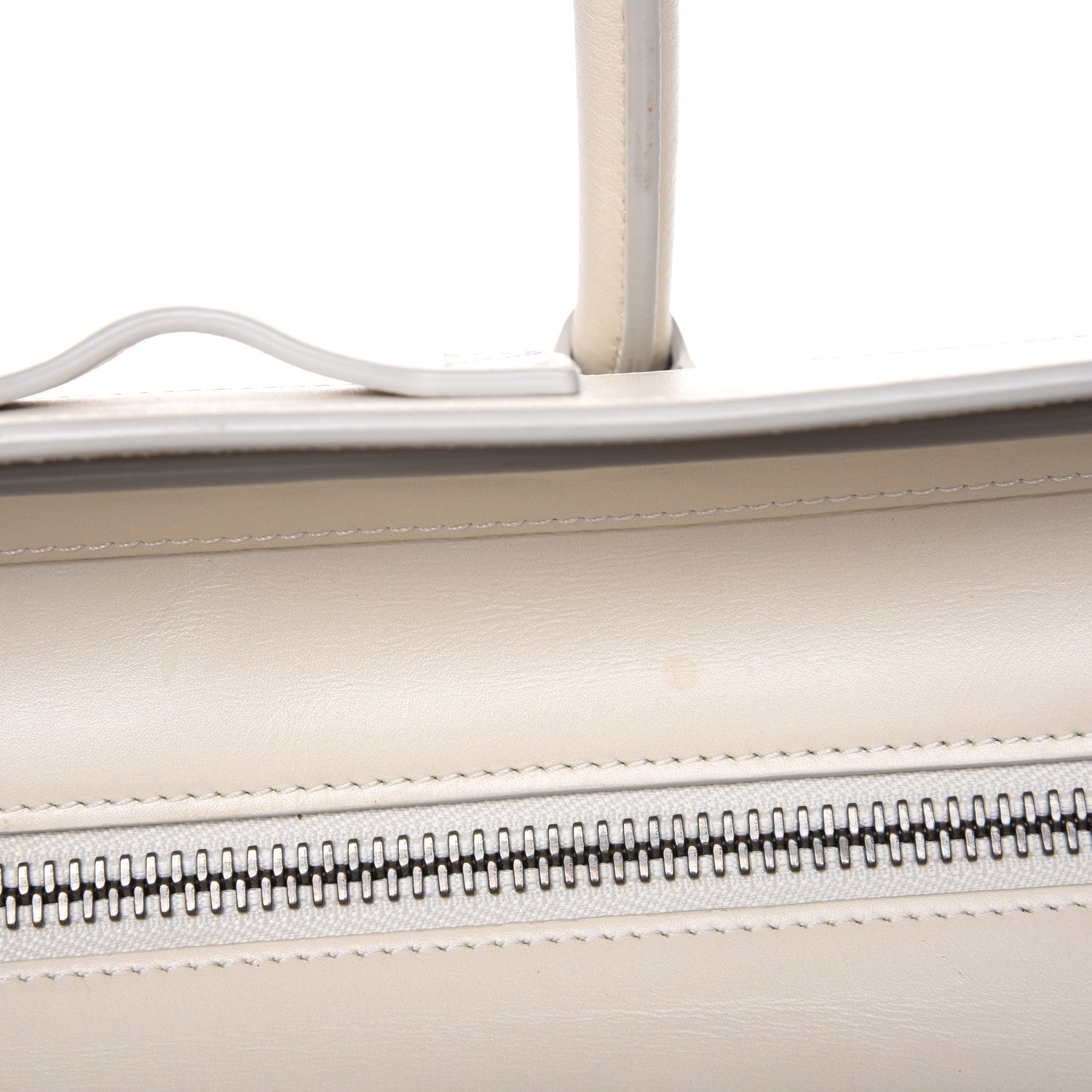 Celine Smooth Calfskin Multicolor Double Stitching Micro Luggage White 9 of 9
