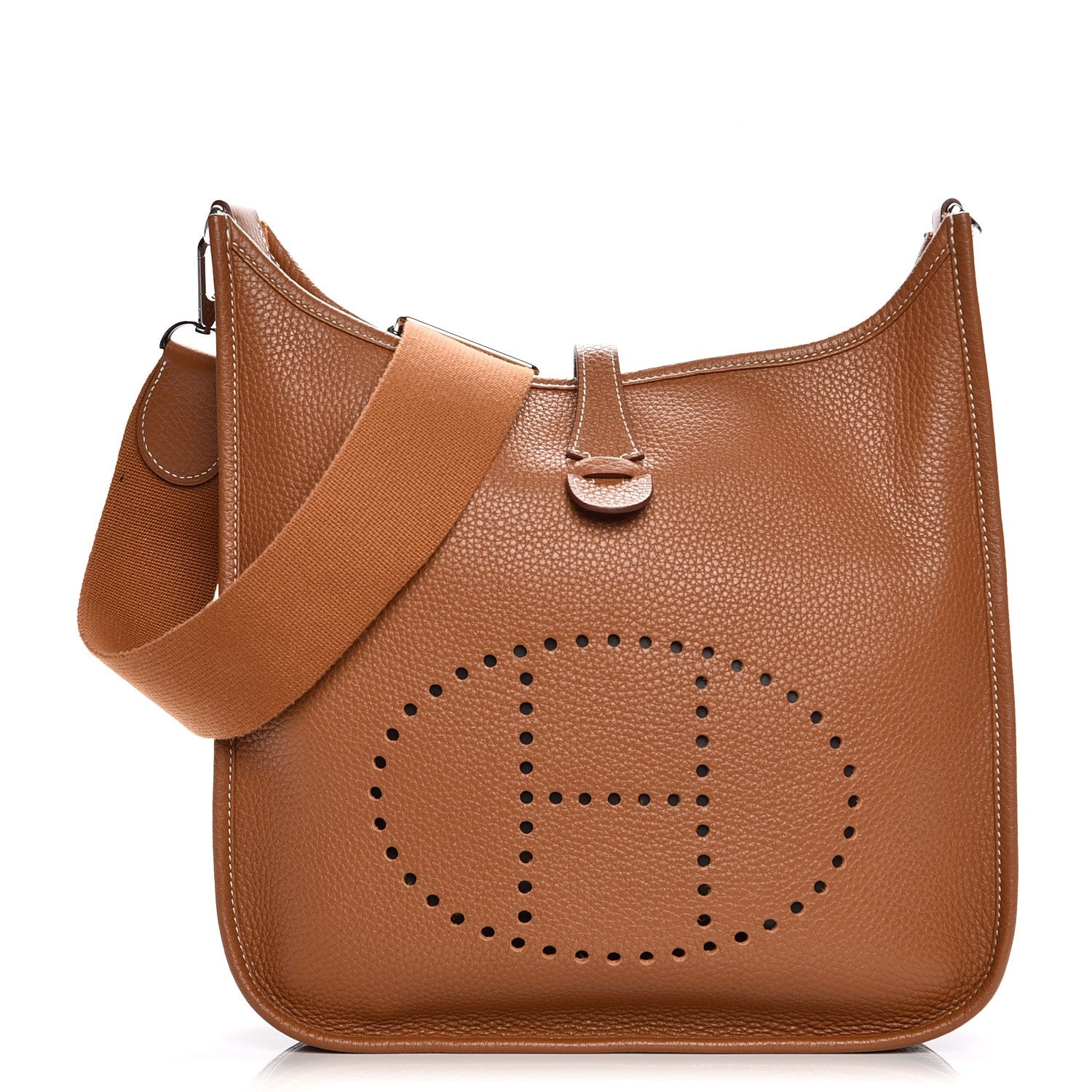 Hermes Taurillon Clemence Evelyne III PM Gold 1 of 9