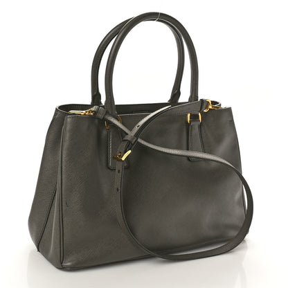 Prada Saffiano Lux Medium Tote Grafite 3 of 10