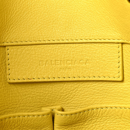 Balenciaga Supple Calfskin Papier A5 Zip Around Tote Jaune Soleil 7 of 12