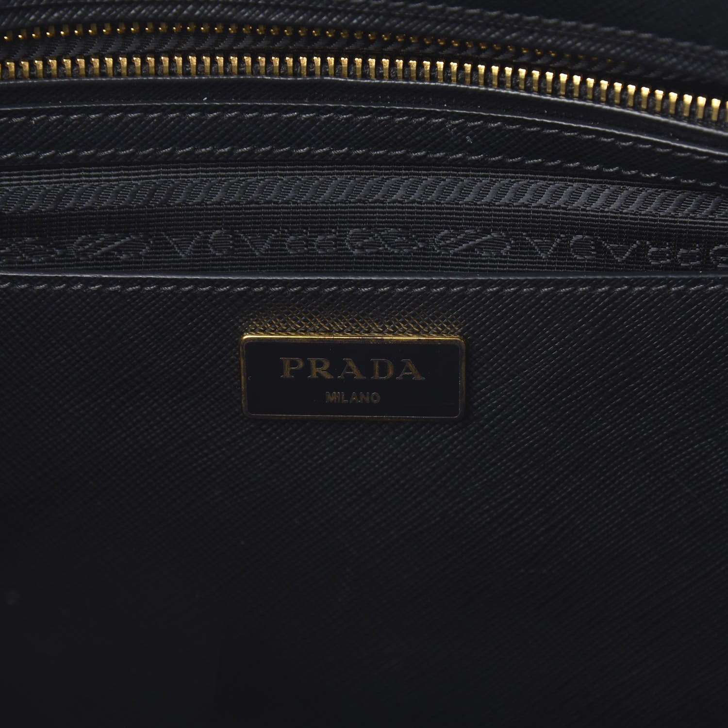 Prada Saffiano Large Galleria Double Zip Tote Black 8 of 18