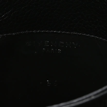Givenchy Grained Calfskin Shark Lock Biker Ankle Boots 36 Black 7 of 8