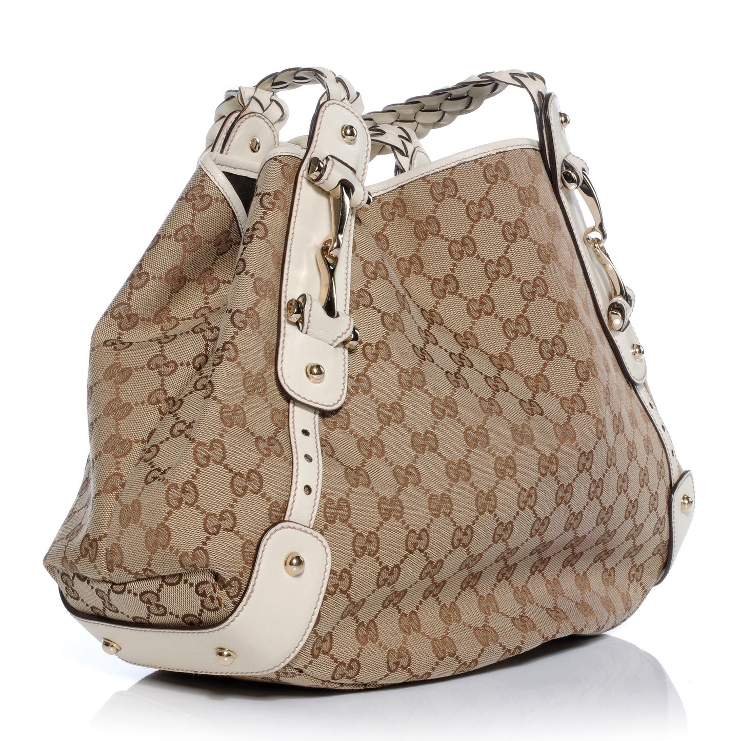 Monogram Pelham Medium Shoulder Bag White