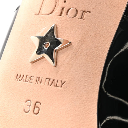 Christian Dior Patent Ribbon J'Adior Slingback 100mm Pumps 36 Black 7 of 9