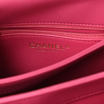 Chanel Lambskin Quilted Small Trendy CC Dual Handle Bag Dark Pink 8 of 10