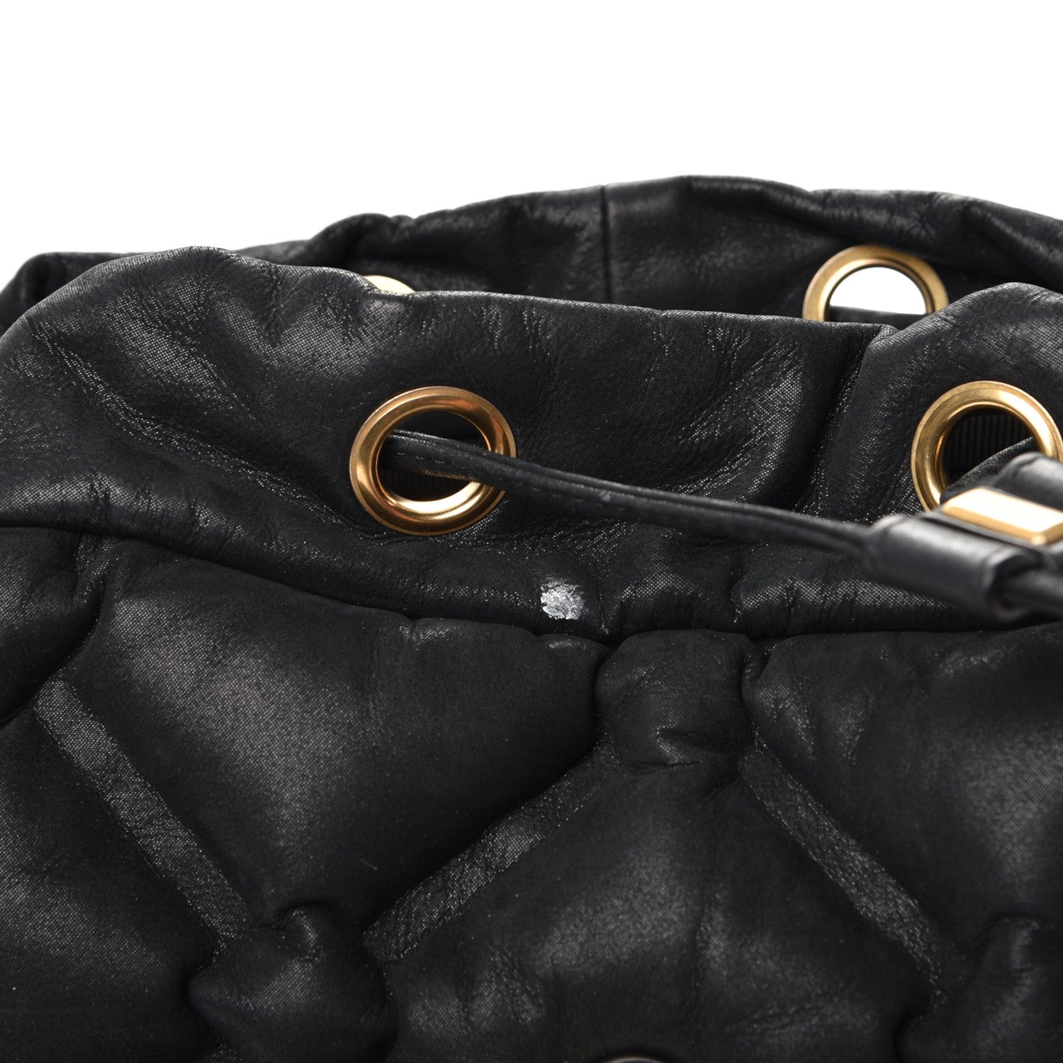 Chanel Iridescent Calfskin Quilted Chesterfield Backpack Black 9 of 11