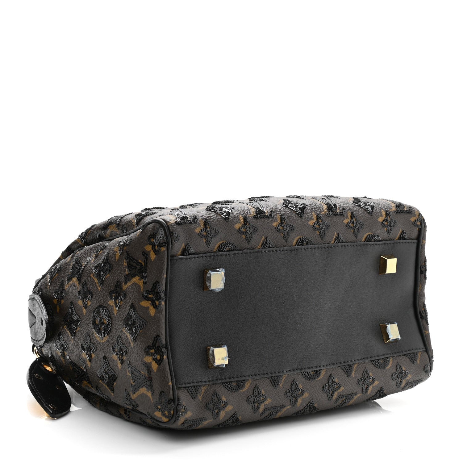 Louis Vuitton Monogram Sequins Eclipse Speedy 28 Black 4 of 10