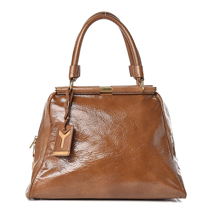 Saint Laurent Patent Medium Majorelle Brown 1 of 15