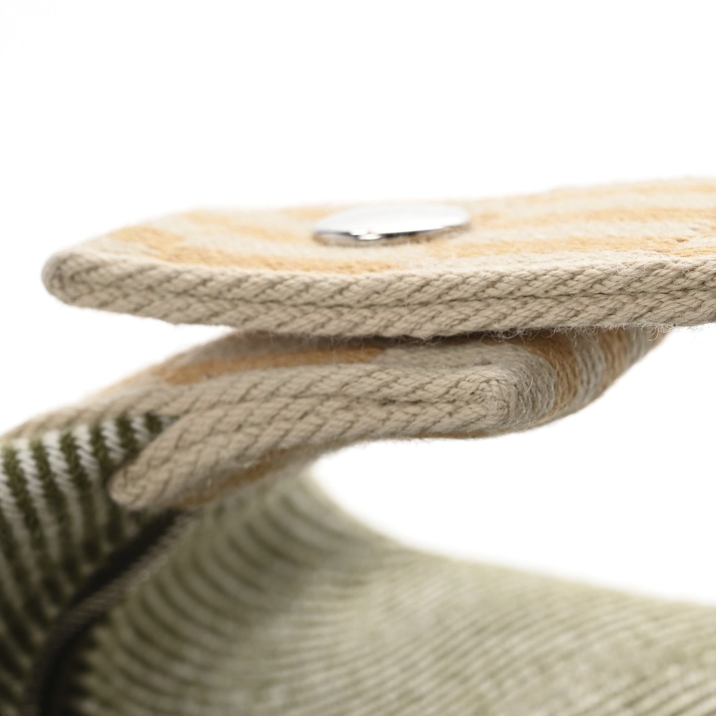 Wool Small Bride-A-Brac H Natte Pouch Vert Foret