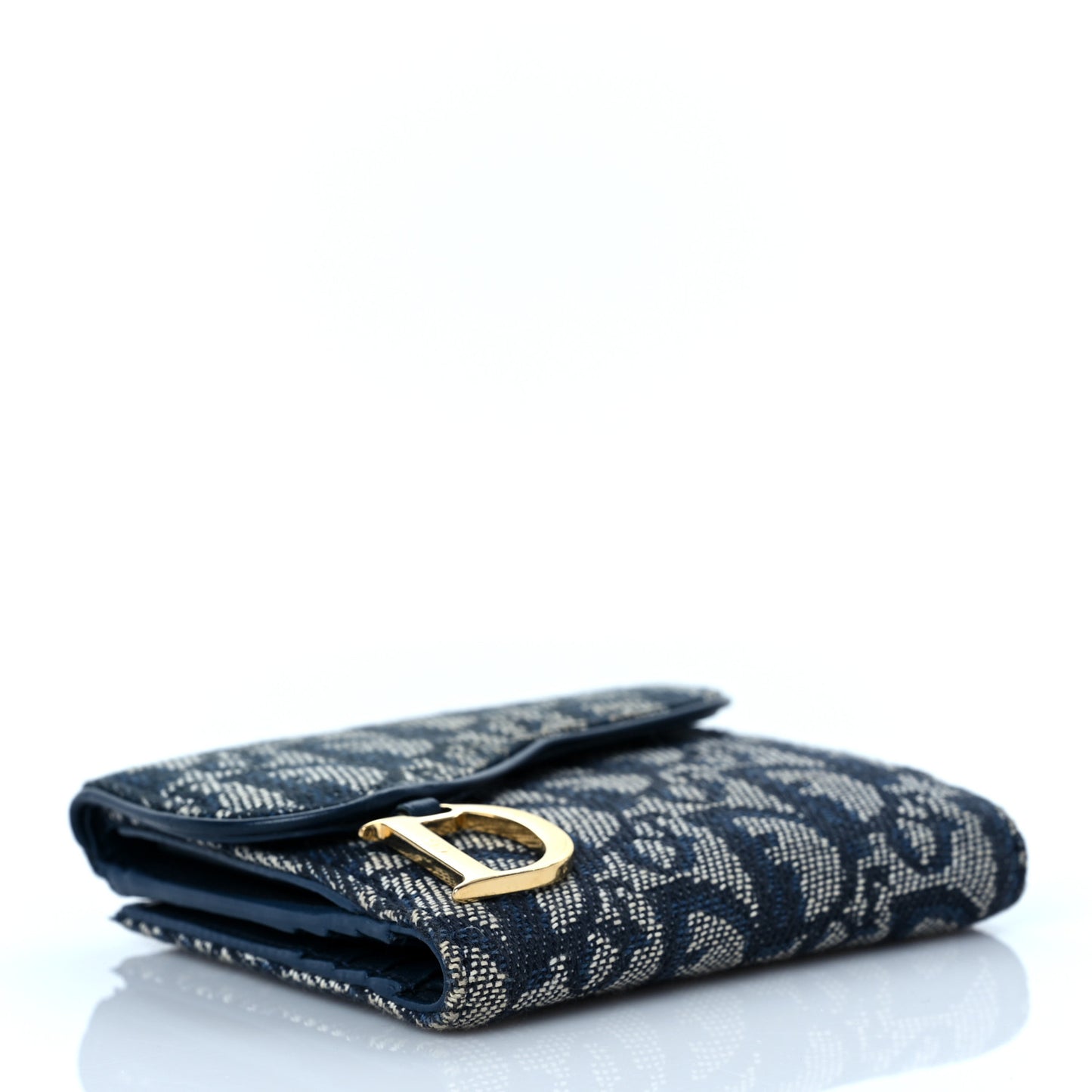 Monogram Compact Saddle Wallet Blue