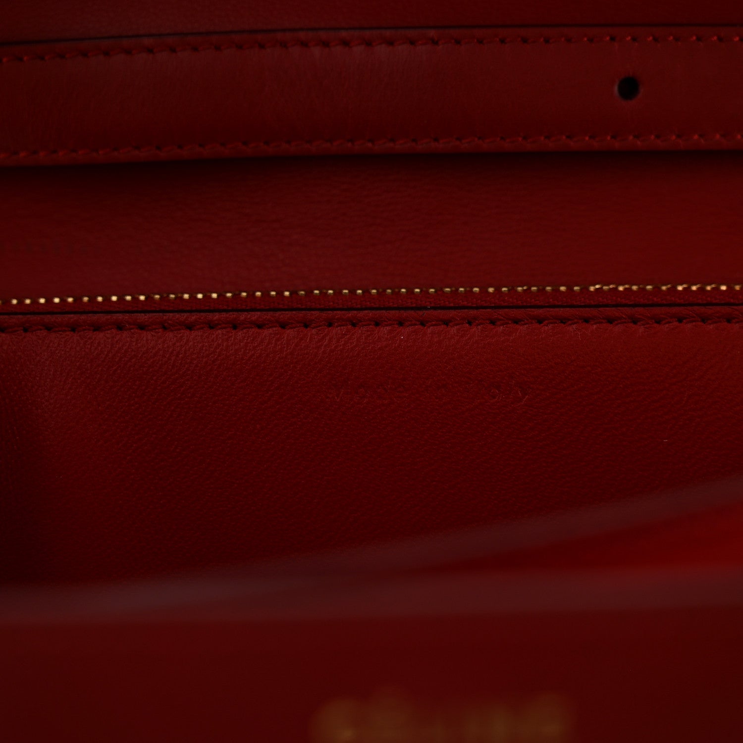Celine Box Calfskin Medium Classic Box Flap Bag Red 8 of 15