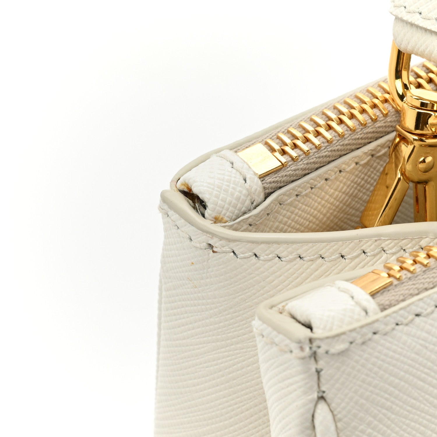 Prada Saffiano Lux Small Galleria Double Zip Tote White 13 of 13