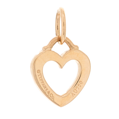 Tiffany 18K Rose Gold Diamond Sentimental Heart Pendant 3 of 4