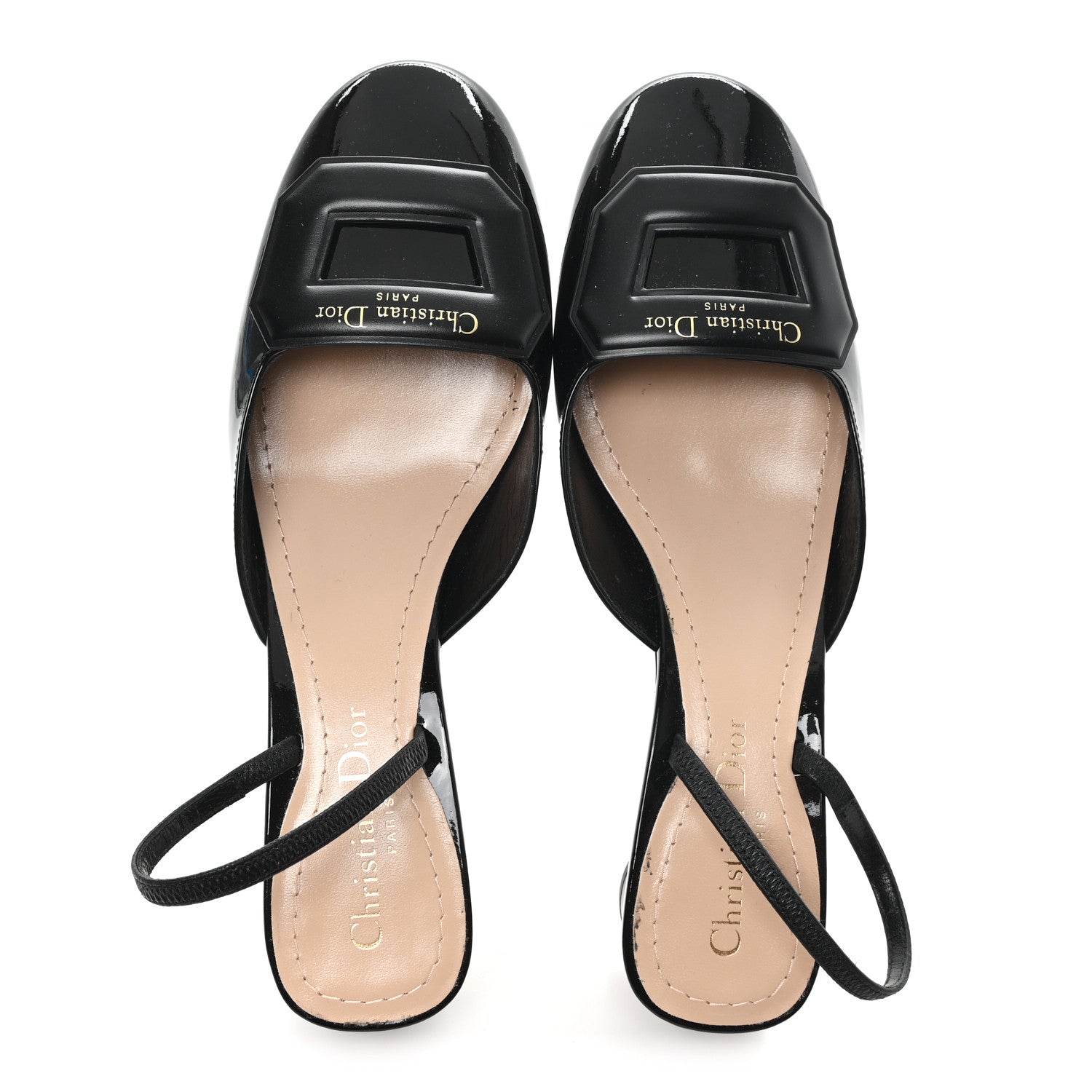 Christian Dior Patent Dior Day Slingback 35mm Pumps 38 Black 2 of 9