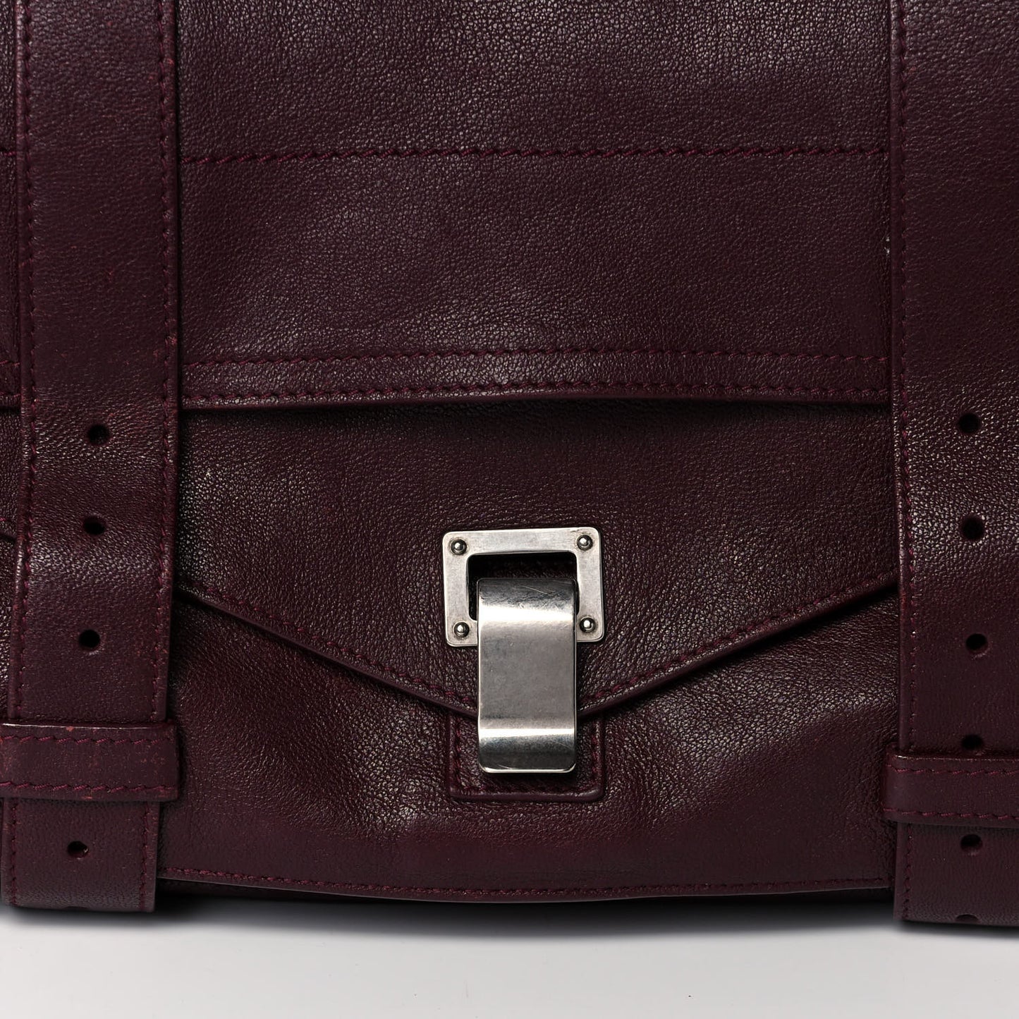 Lambskin PS1 Large Satchel Oxblood