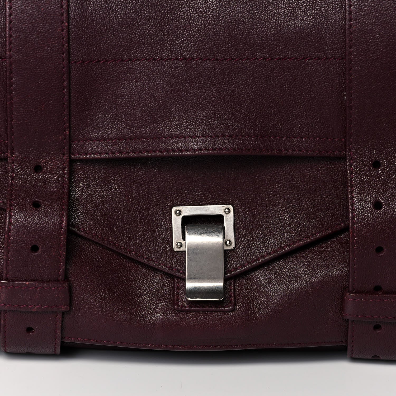 Proenza Schouler Lambskin PS1 Large Satchel Oxblood 7 of 12
