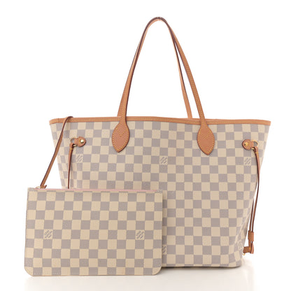 Louis Vuitton Damier Azur Neo Neverfull MM Rose Ballerine 2 of 13