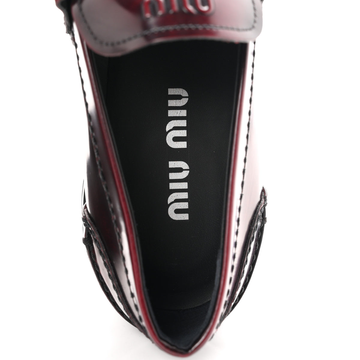 Spazzolato Fume Penny Platform Loafers 39 Porpora