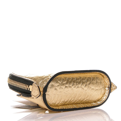 Burberry Metallic Heritage Grain Extra Mini Bow Harrogate Coin Purse Light Gold 4 of 6