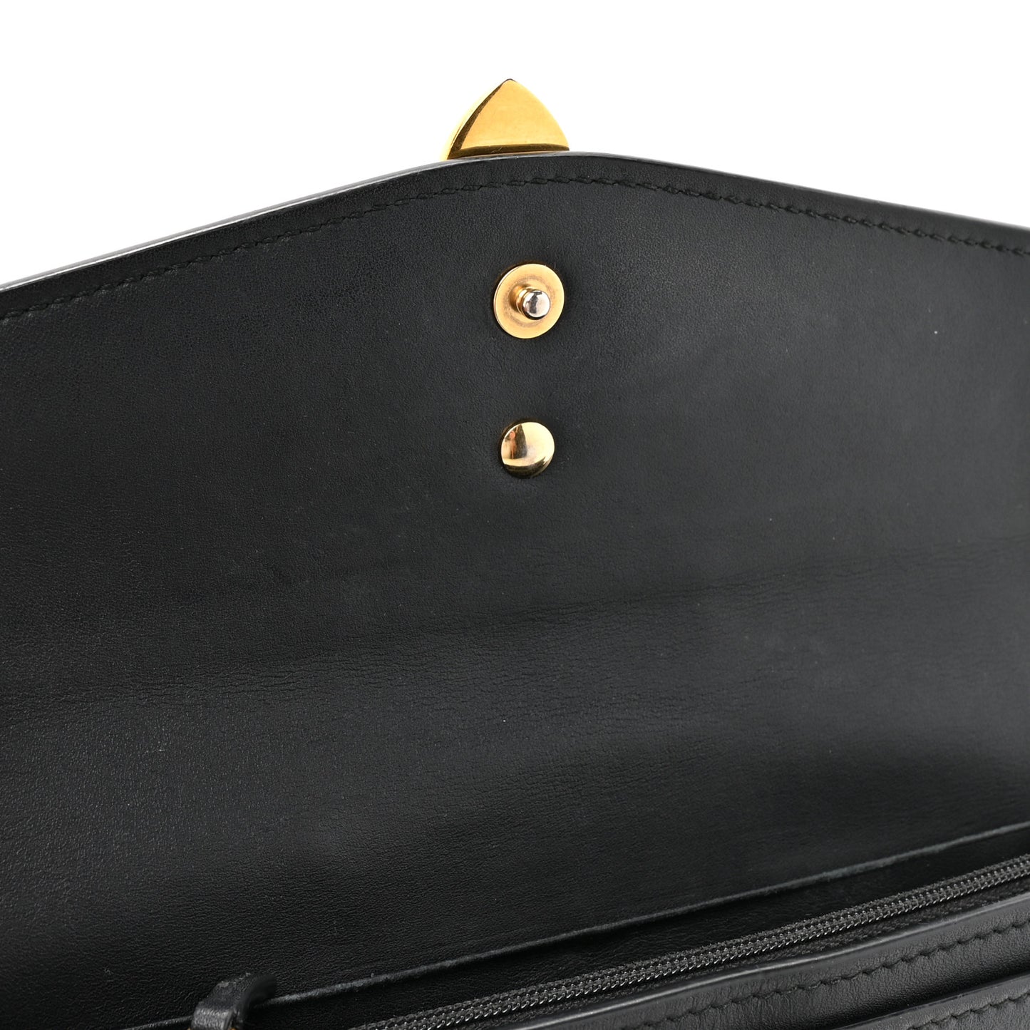 Calfskin Sylvie Continental Wallet Black