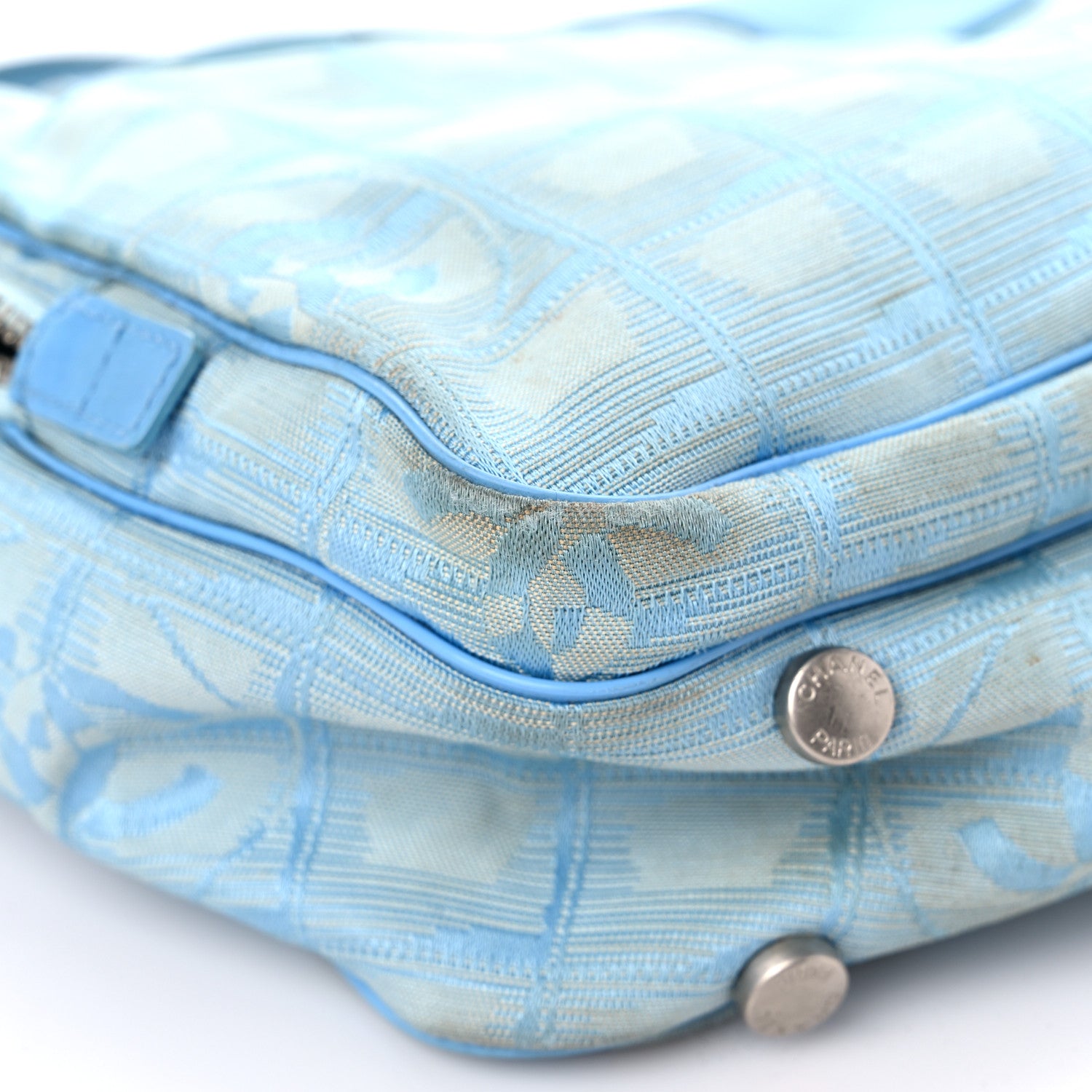 Chanel Nylon Medium Travel Tote Blue 8 of 31